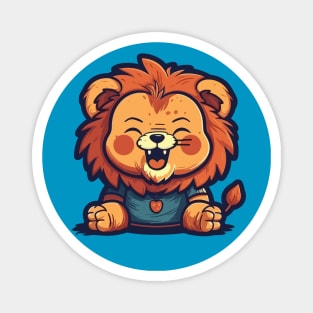 Baby lion laught Magnet
